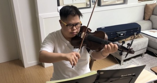 남우식강사님 바이올린 연습