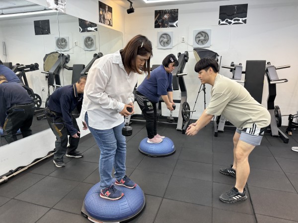 보수볼운동 진행중