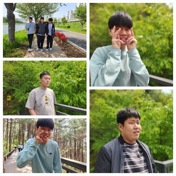 금빛1실 친구들의 즐거운 산책활동시간