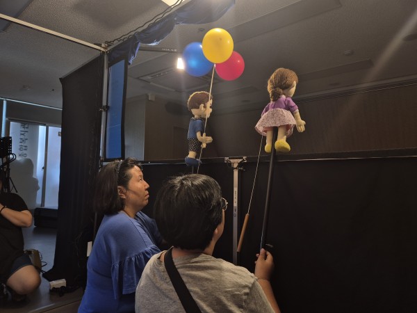 인형극 연습하는 모습