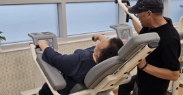 운동배우는 모습