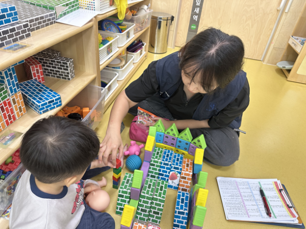 아이성장평가가 진행되고 있는 모습
