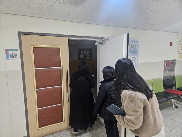 기관 라운딩 하는 모습