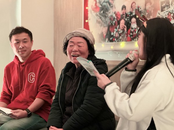 박가네 손만두 박선숙 사장님의 인터뷰 하는 모습