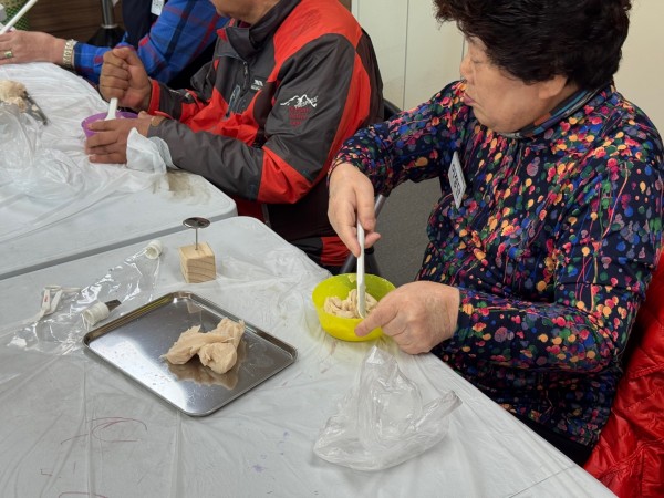 바람떡 만드는 모습