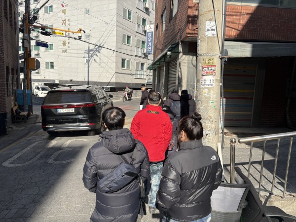 질서 있게 이동하는 모습