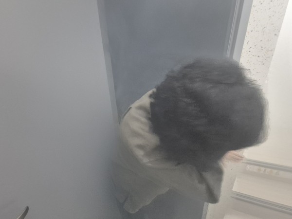 연기를 피해 대피하는 모습