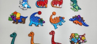 [금빛] 미술 활동 '글라스데코로 귀여운 공룡 만들기'